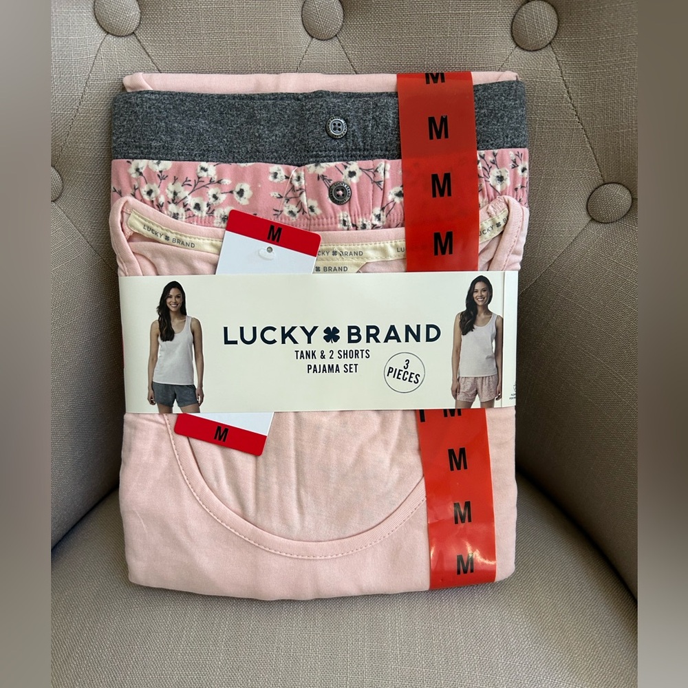 Lucky Brand Light Pink Tank & Shorts Set